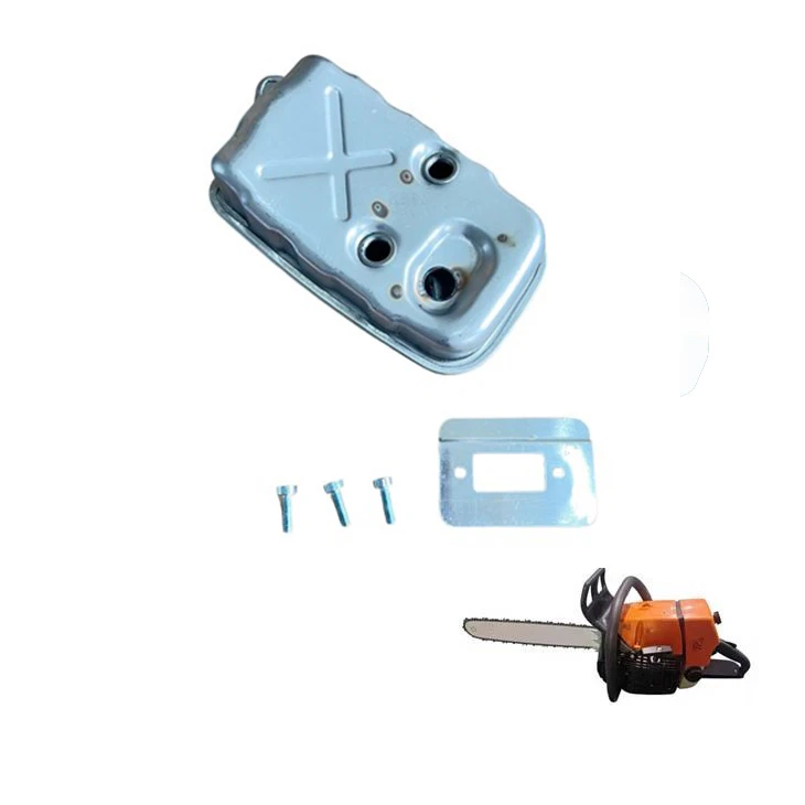 TS700 / TS800 Chain Saw Muffler Assy Nrog Ntsia Hlau Washer